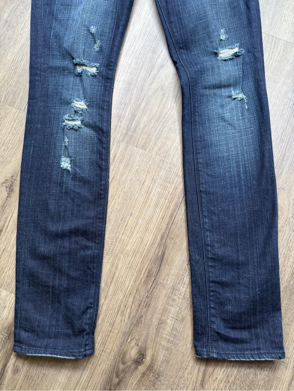 Express Women's Zelda Skinny Dark Wash Low-Rise Jeans - Size 2 Regular - Picture 6 of 12
